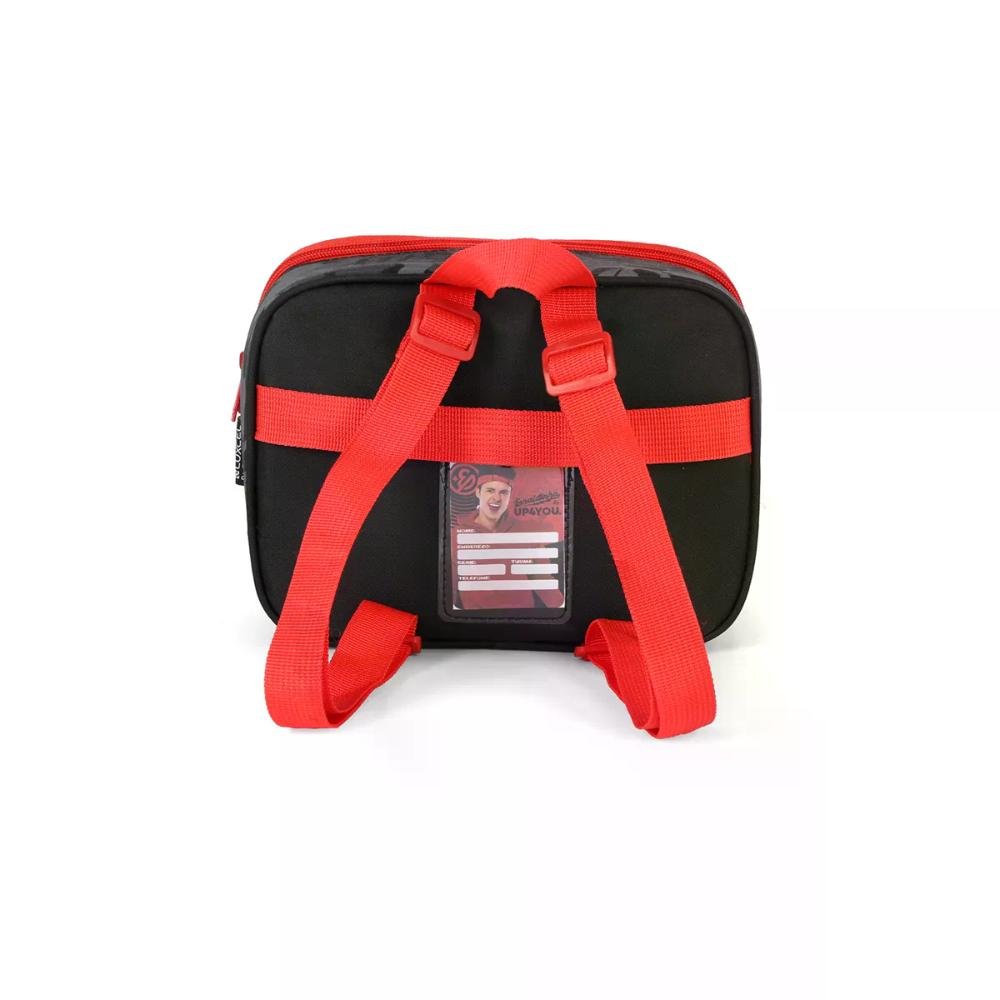 Lancheira Escolar Infantil Enaldinho Vai com Tudo Up4you Preto 2