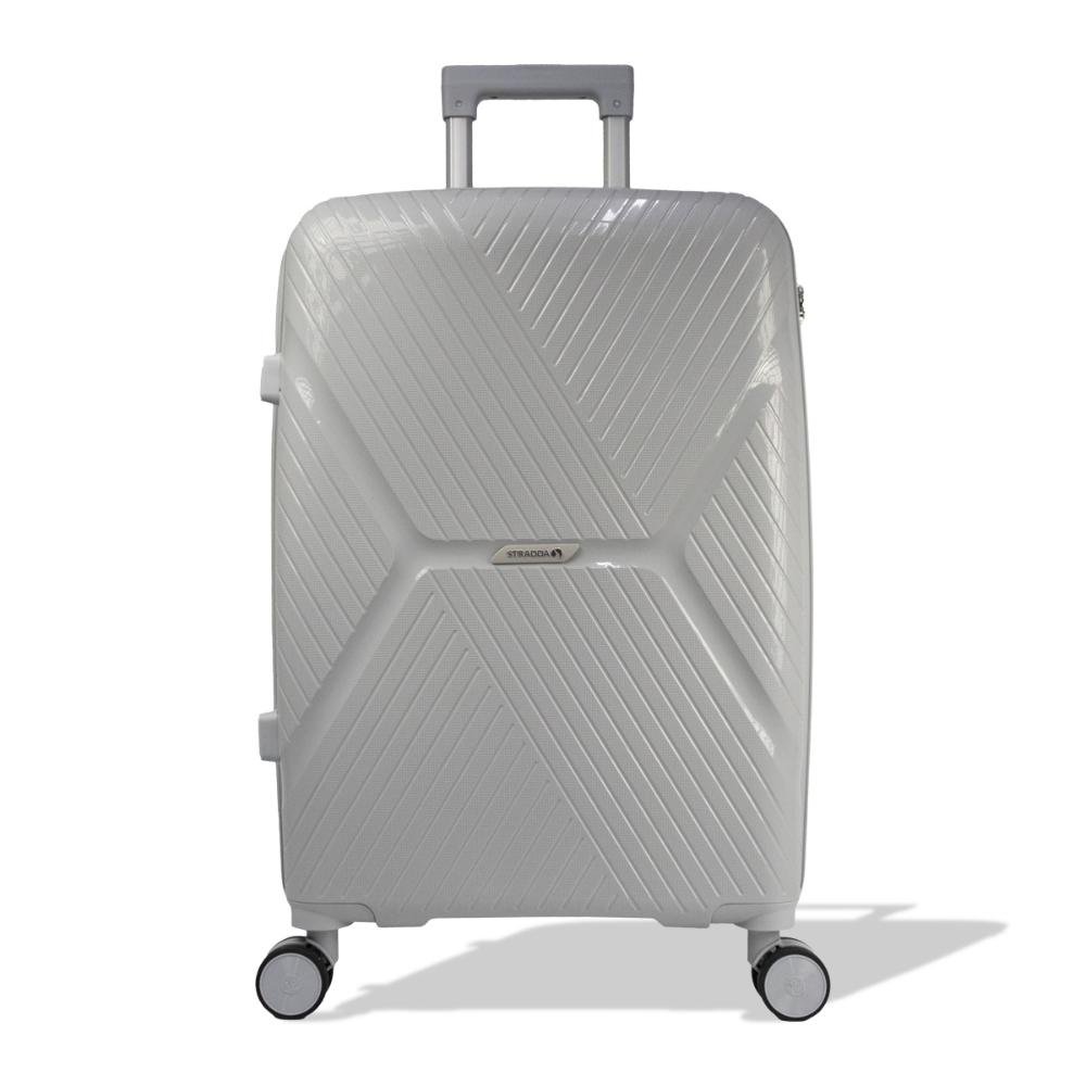 Mala Grande 32kg Polipropileno com Rodas Giro 360º Voxx Day By Day Cinza 9