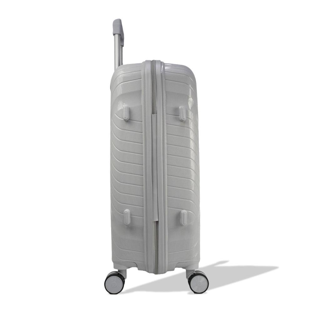 Mala Grande 32kg Polipropileno com Rodas Giro 360º Voxx Day By Day Cinza 4