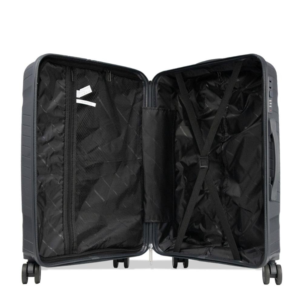 Mala Grande 32kg Polipropileno com Rodas Giro 360º Voxx Day By Day Preto 7
