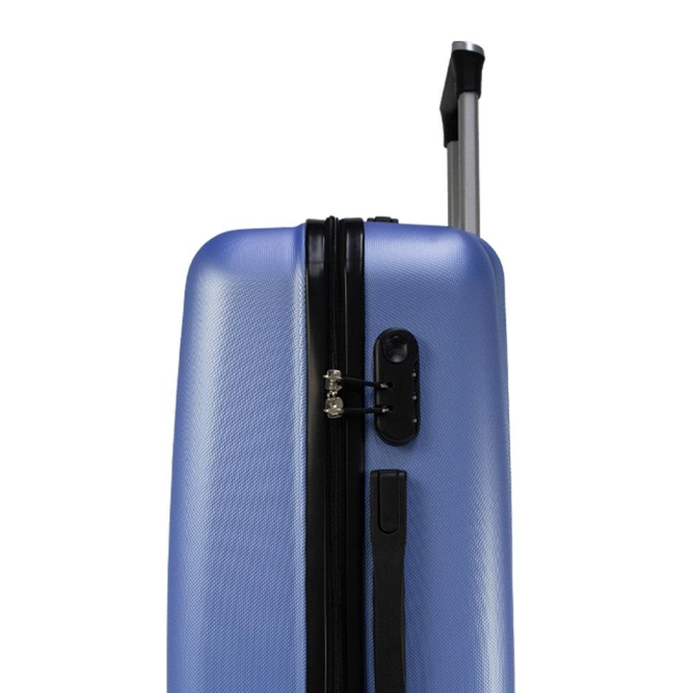 Mala Grande 32kg Rígida Rodas 360º Vega Seanite Azul 7