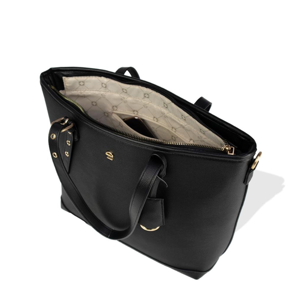 Bolsa Ombro Tote Nó Essentials Le Postiche Preto 3