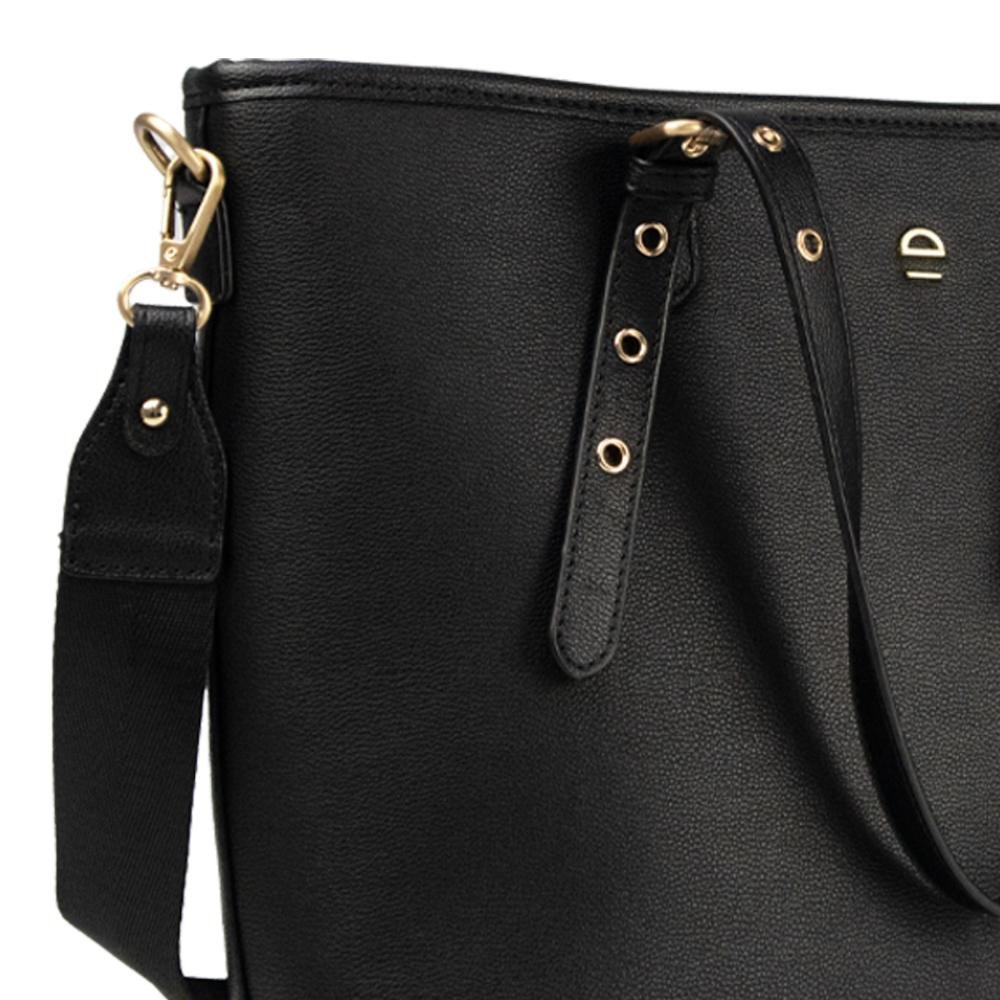 Bolsa Ombro Tote Nó Essentials Le Postiche Preto 5