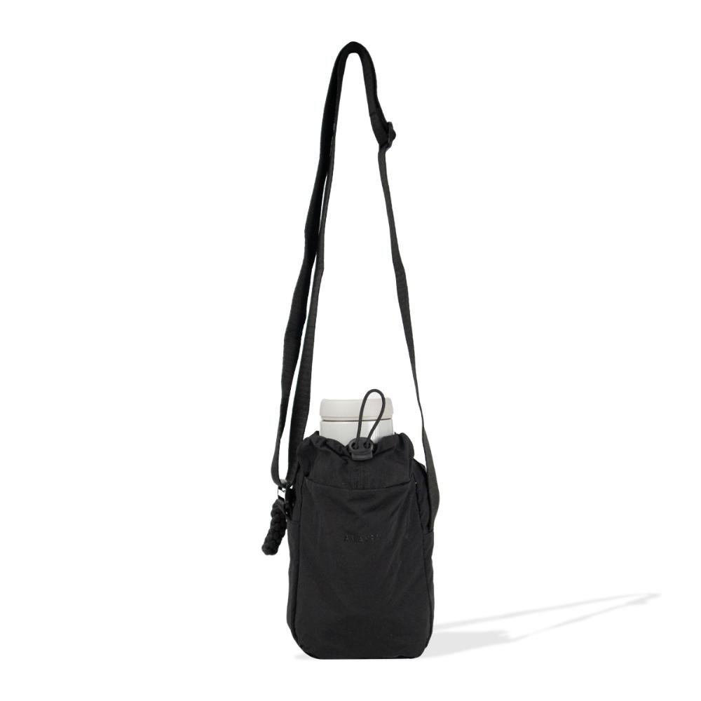 Bolsa Tiracolo Para Garrafa Nylon Sport Amayra Preto 6