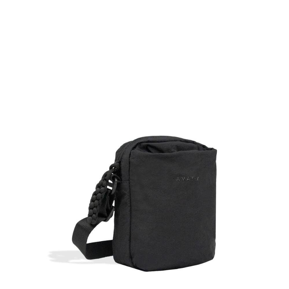 Bolsa Tiracolo Para Garrafa Nylon Sport Amayra Preto 7