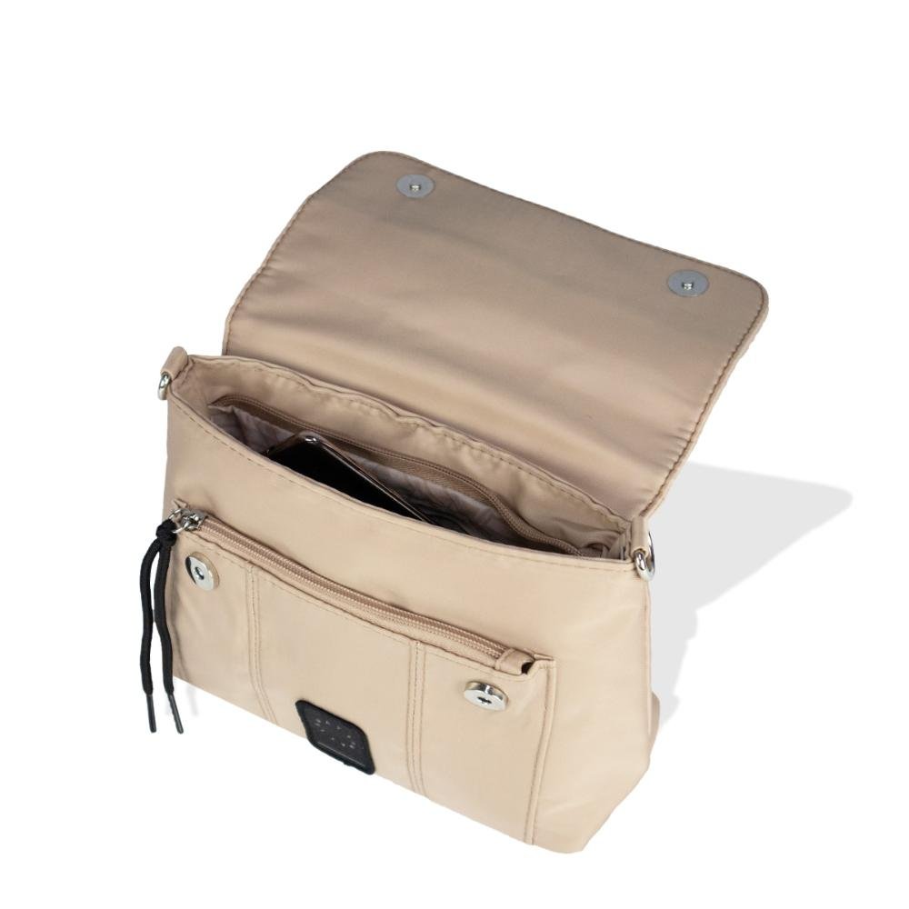 Bolsa Transversal Feminina Amayra Bege 4