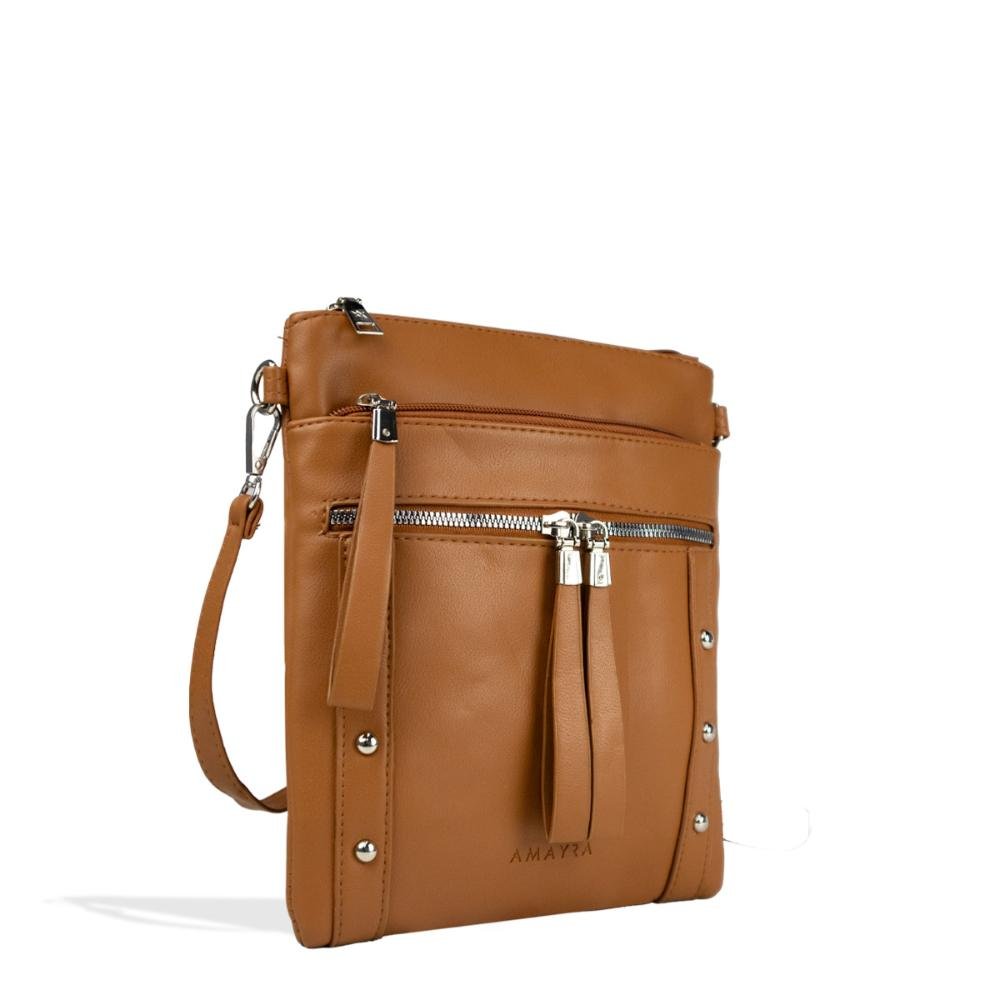 Bolsa Transversal Feminina Amayra Marrom 2