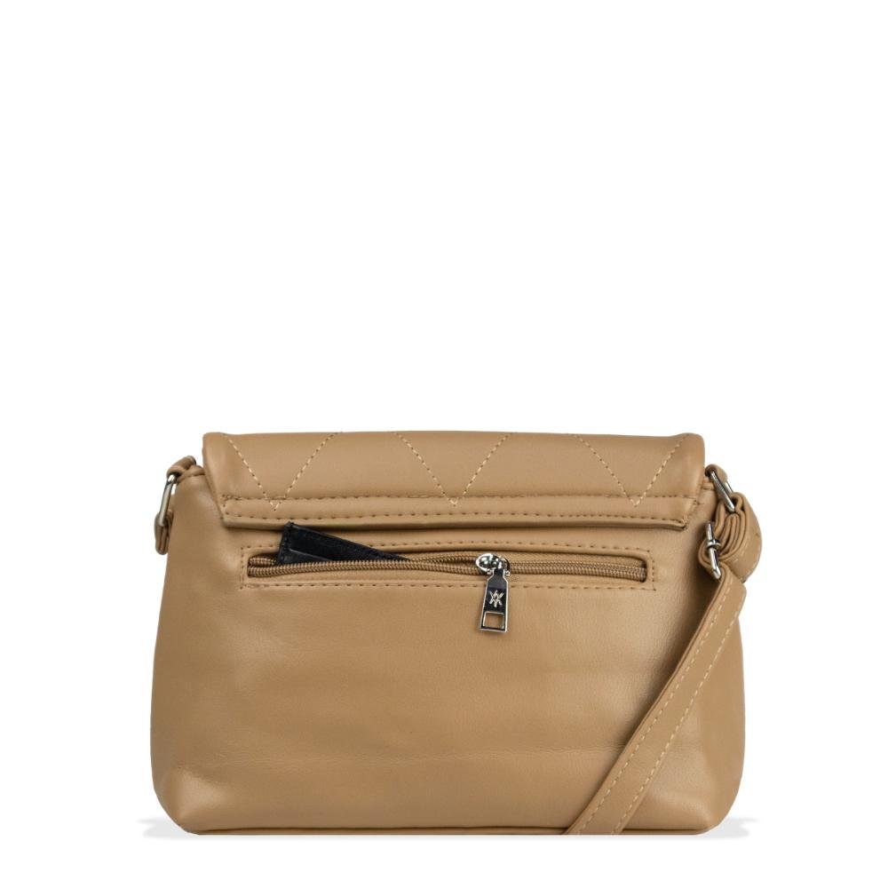 Bolsa Transversal Feminina Lazer Amayra Bege 2