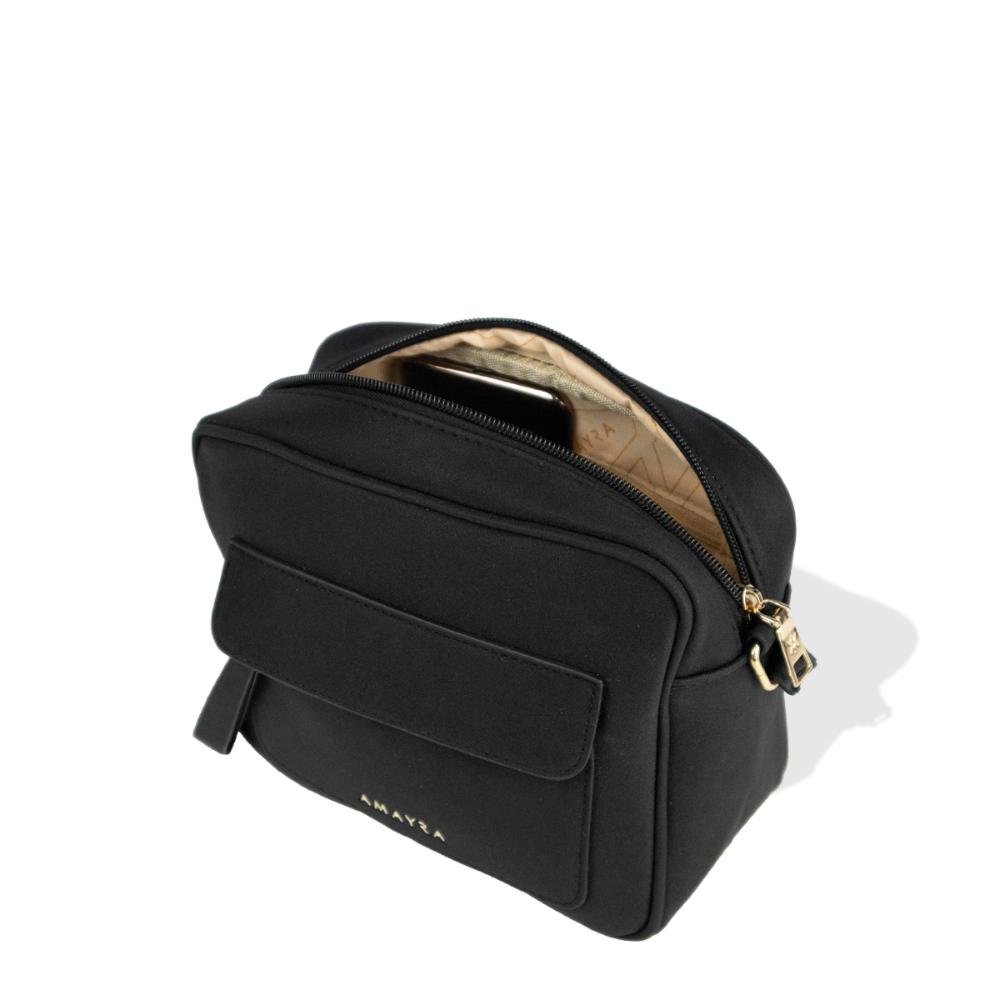 Bolsa Transversal Feminina Lazer Amayra Preto 4