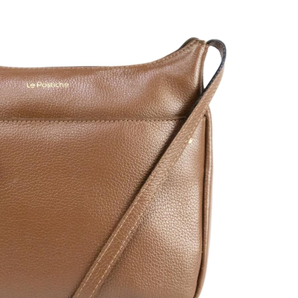 Bolsa Transversal Feminina em Couro Kate Le Postiche Marrom 5