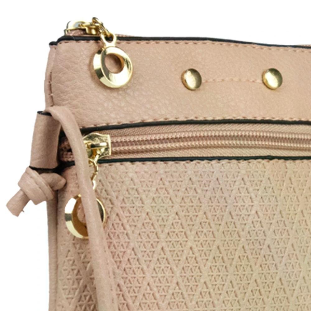 Bolsa Transversal Feminina Lazer Gash Nude 5