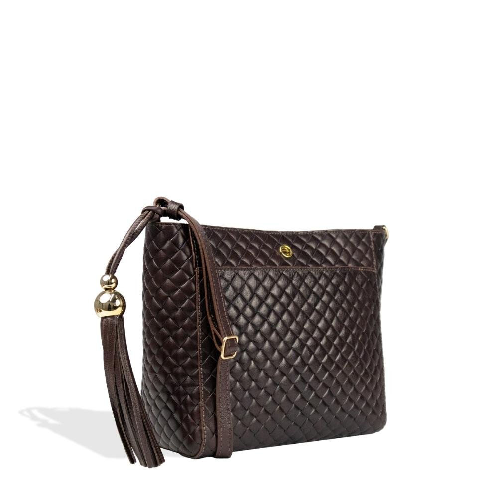 Bolsa Crosbody Transversal Feminina Le Postiche Marrom 3