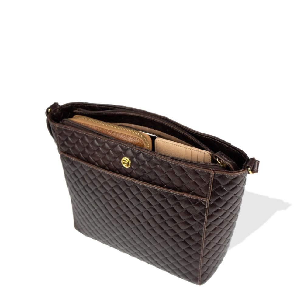 Bolsa Crosbody Transversal Feminina Le Postiche Marrom 4