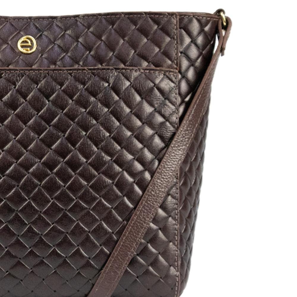 Bolsa Crosbody Transversal Feminina Le Postiche Marrom 5