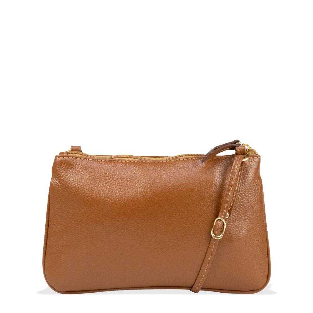Bolsa Crossbody Feminina em Couro com Chaveiro Le Postiche Marrom 2
