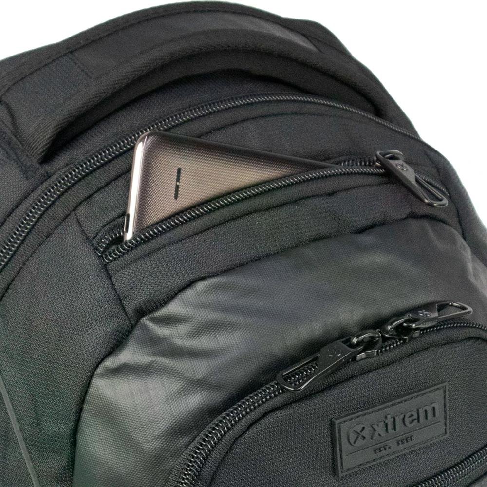 Mochila Notebook 18" 2 Compartimentos Brooklyn Xtrem Preto 8