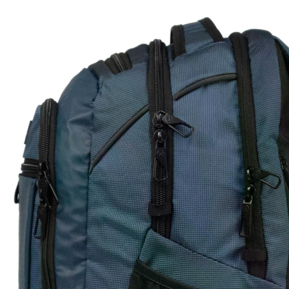 Mochila Notebook 18" 2 Compartimentos Brooklyn Xtrem Azul 4