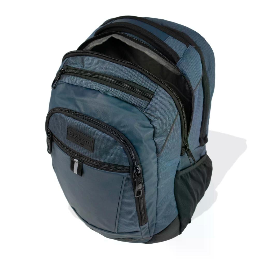 Mochila Notebook 18" 2 Compartimentos Brooklyn Xtrem Azul 6