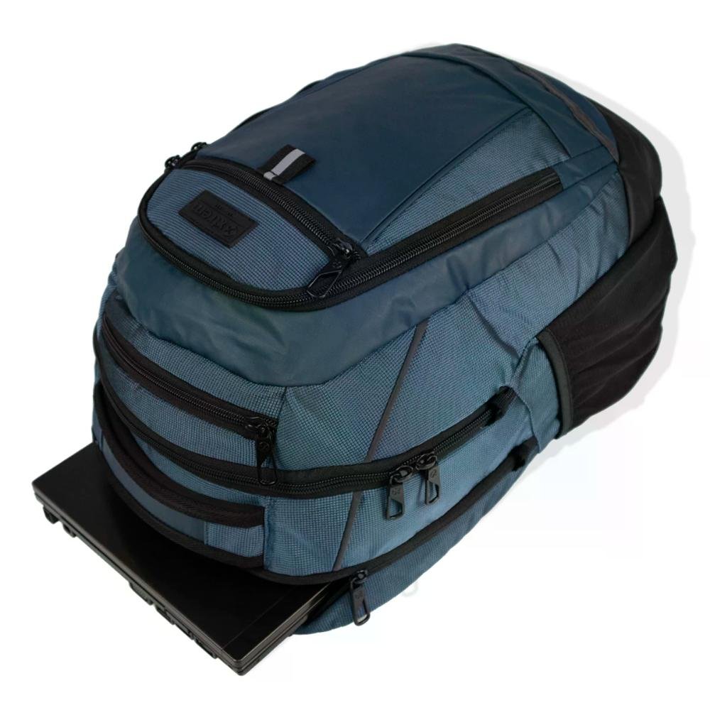 Mochila Notebook 18" 2 Compartimentos Brooklyn Xtrem Azul 7