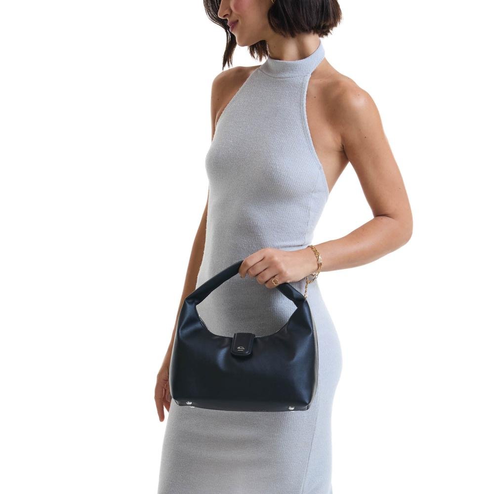 Bolsa Ombro Hobo Newteen Le Postiche Preto 6