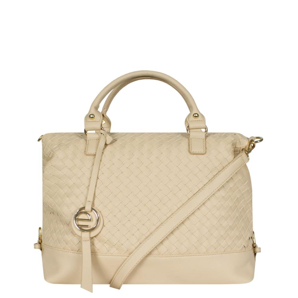 Bolsa Transversal e Mão Tressê Le Postiche Bege 5