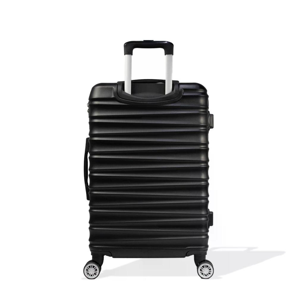 Mala Média 23kg Rígida Rodas Giro 360º ABS Pisa Allabard Preto 4