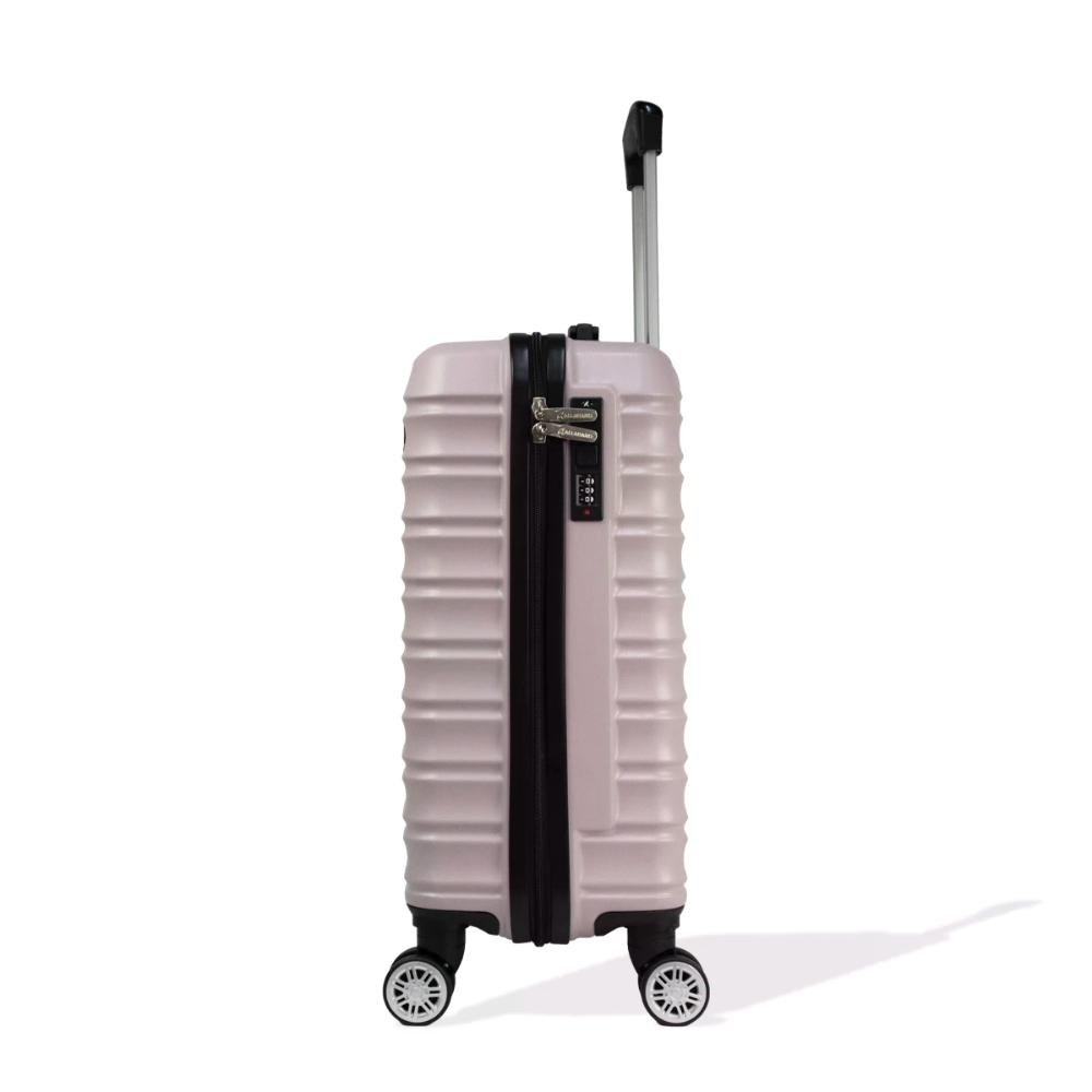 Mala Pequena 10kg Rígida Rodas Giro 360º ABS Pisa Allabard Rosa 3