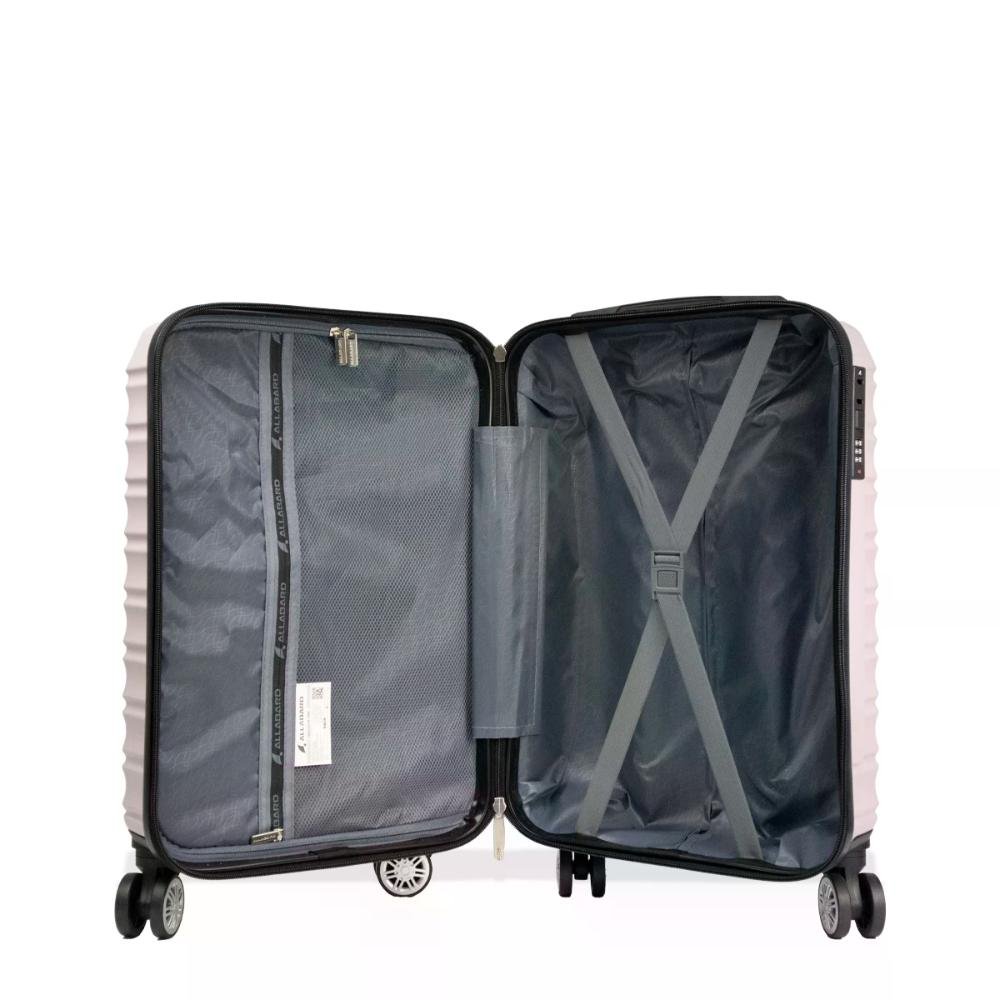 Mala Pequena 10kg Rígida Rodas Giro 360º ABS Pisa Allabard Rosa 5