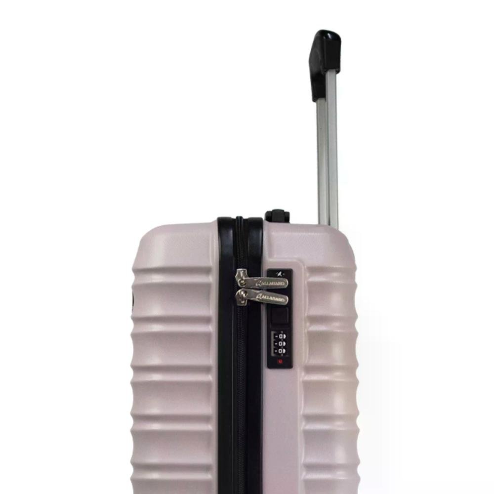 Mala Pequena 10kg Rígida Rodas Giro 360º ABS Pisa Allabard Rosa 6