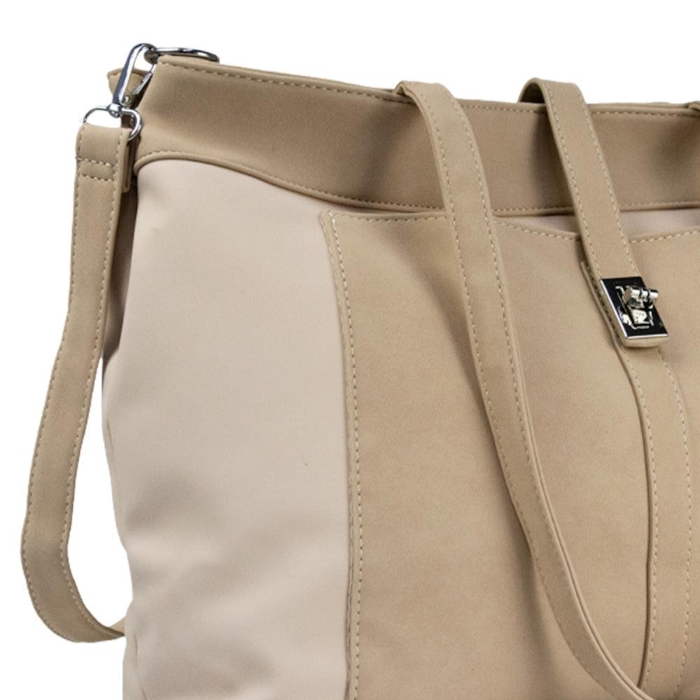 Bolsa Ombro Shopping Bag Amayra  Bege 5