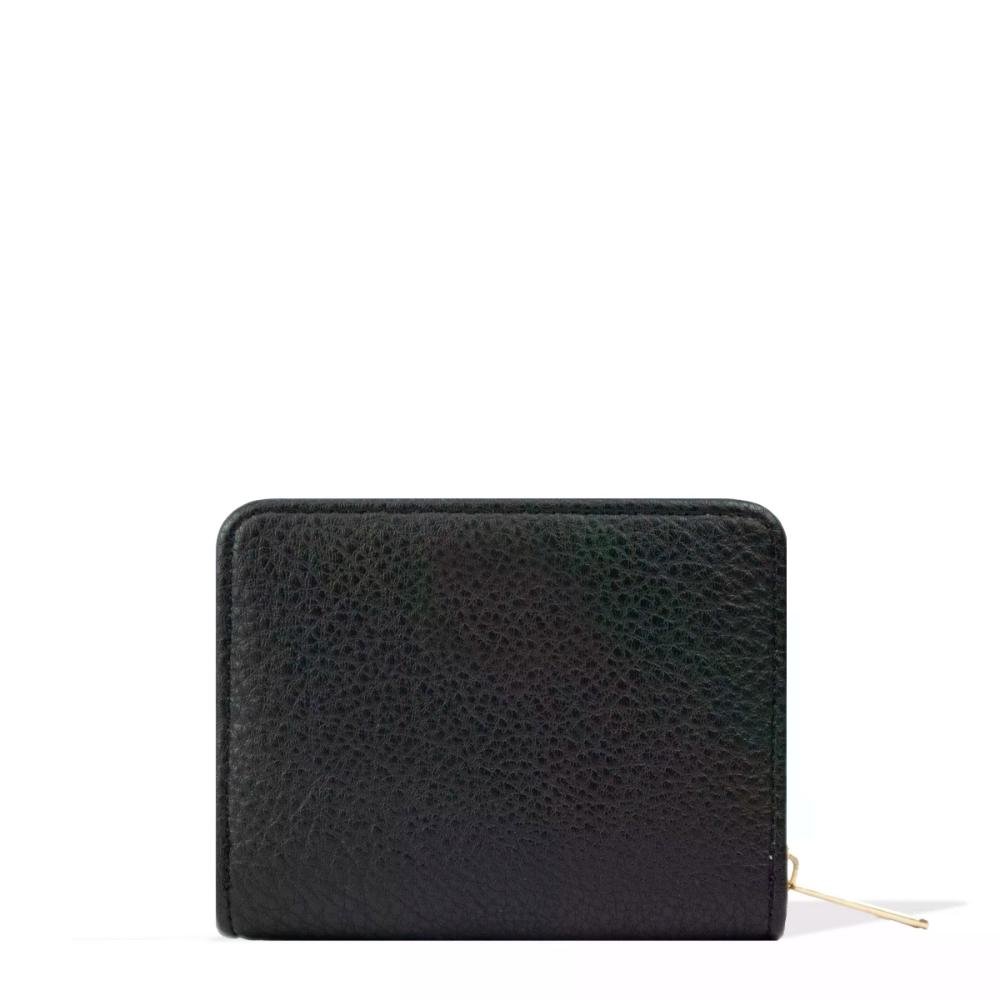 Carteira Feminina Compacta com Zíper Duo Color Gash Preto 3