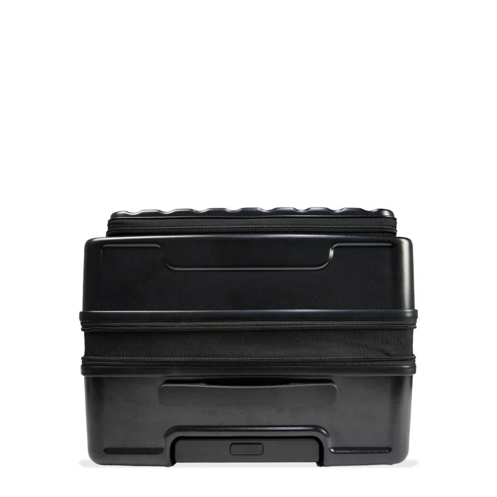 Mala de Viagem Grande 32kg Rígida Rodas Giro 360° Preto 6