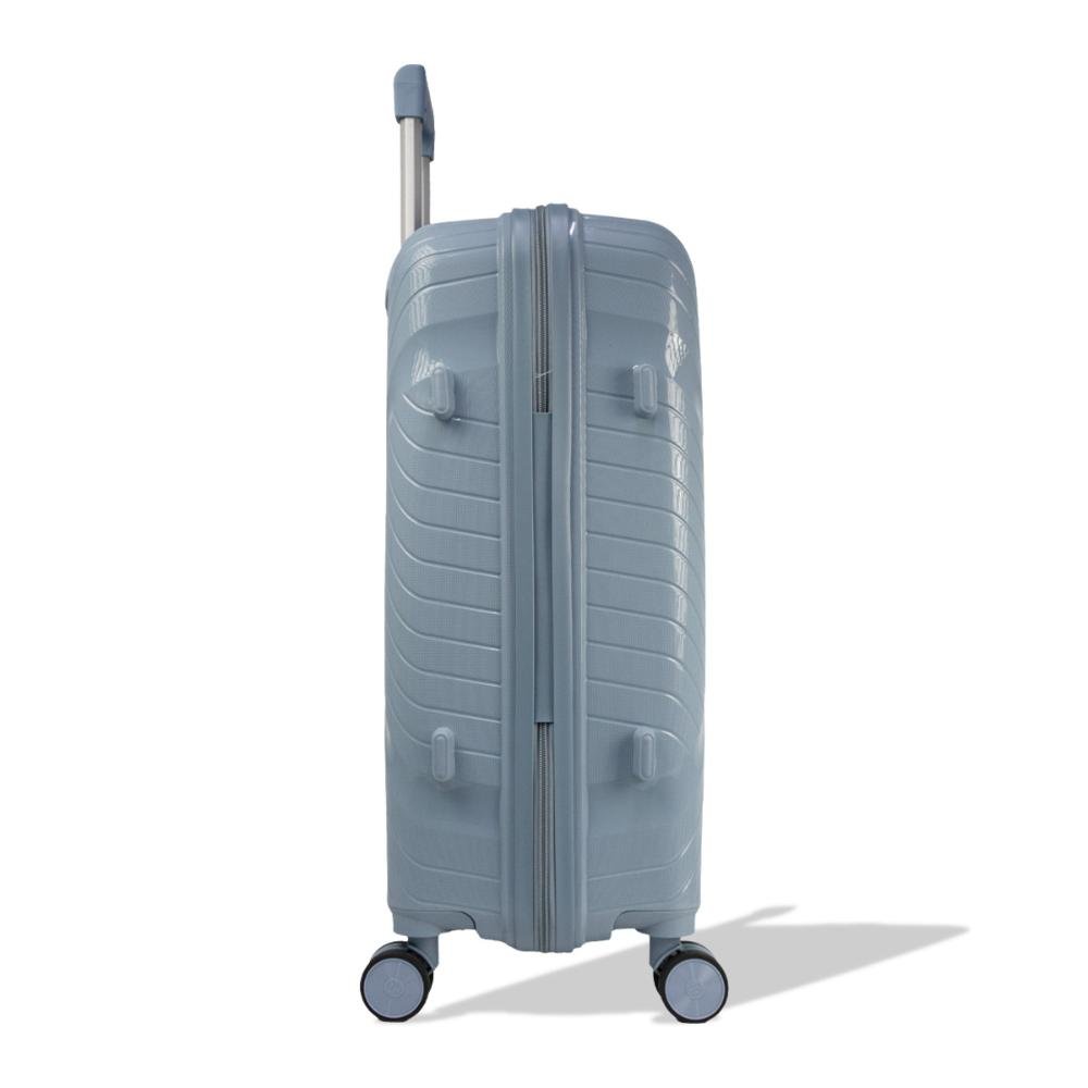 Mala Grande 32kg Polipropileno com Rodas Giro 360º Safe Voxx Stradda Azul Claro 2