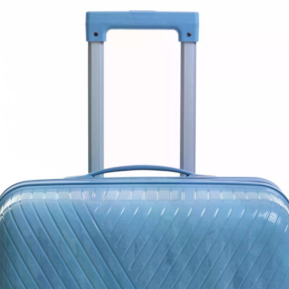 Mala Grande 32kg Polipropileno com Rodas Giro 360º Safe Voxx Stradda Azul Claro 13