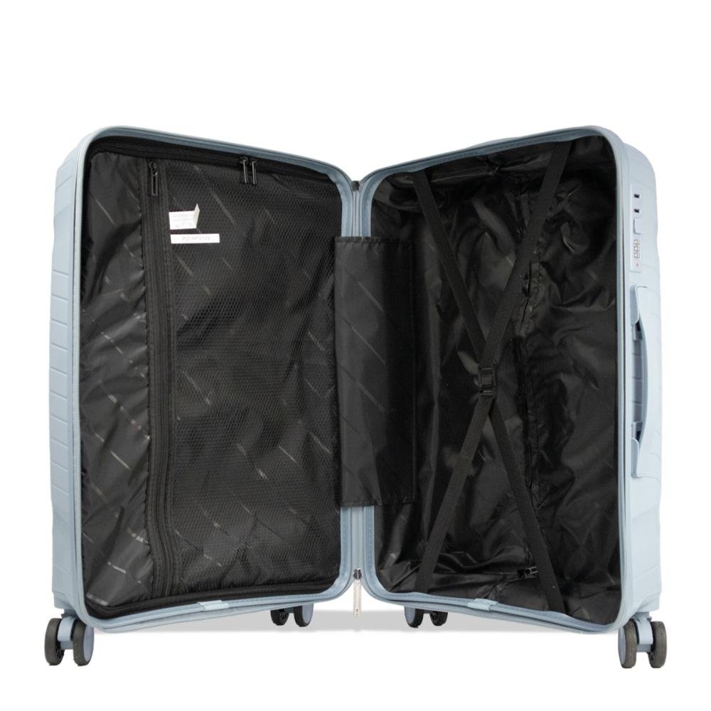 Mala Grande 32kg Polipropileno com Rodas Giro 360º Safe Voxx Stradda Azul Claro 5