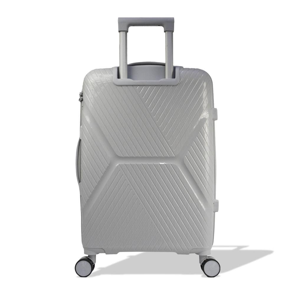 Mala Grande 32kg Polipropileno com Rodas Giro 360º Safe Voxx Stradda Cinza 4