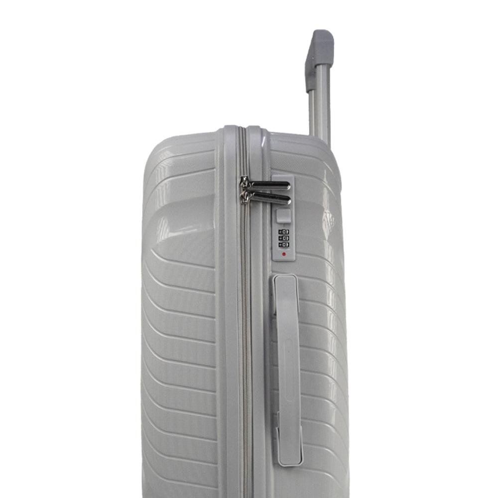 Mala Grande 32kg Polipropileno com Rodas Giro 360º Safe Voxx Stradda Cinza 8