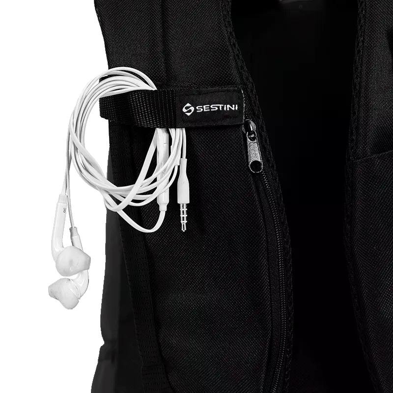 Mochila Escolar Tactical Snow Sestini Preto/Branco 8