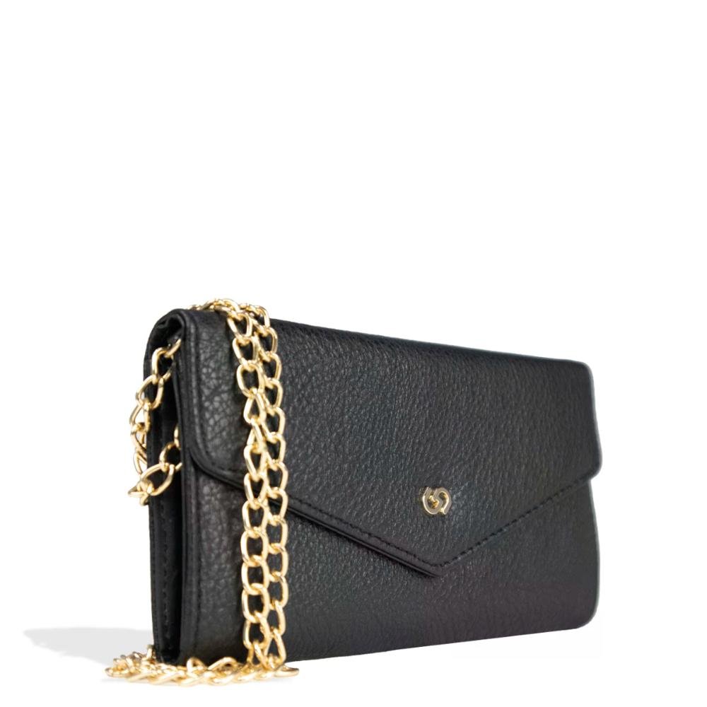 Carteira Feminina com Alça Elegance Gash Preto 3