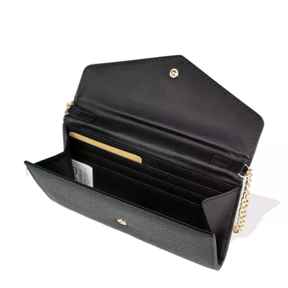 Carteira Feminina com Alça Elegance Gash Preto 5