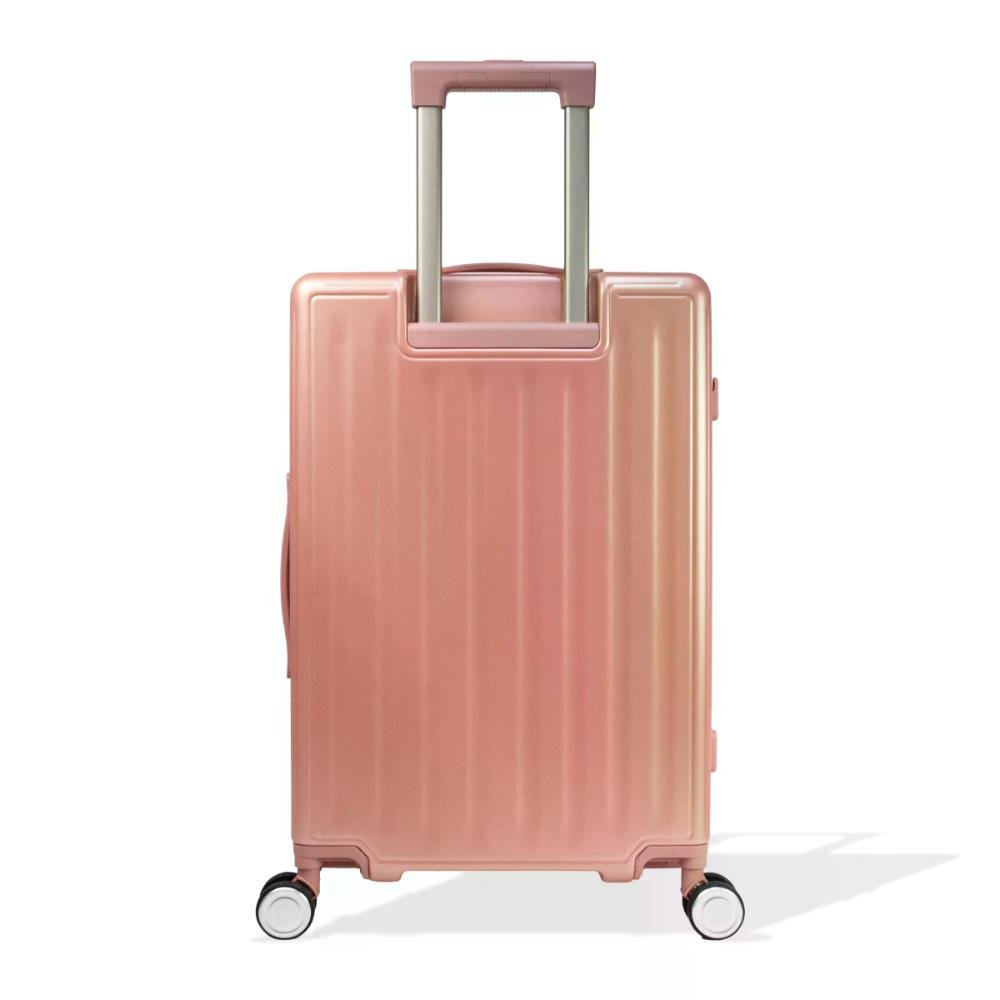 Mala de Viagem Média 23kg Rígida Rodas Giro 360°  Victory Eagle Rosa 2