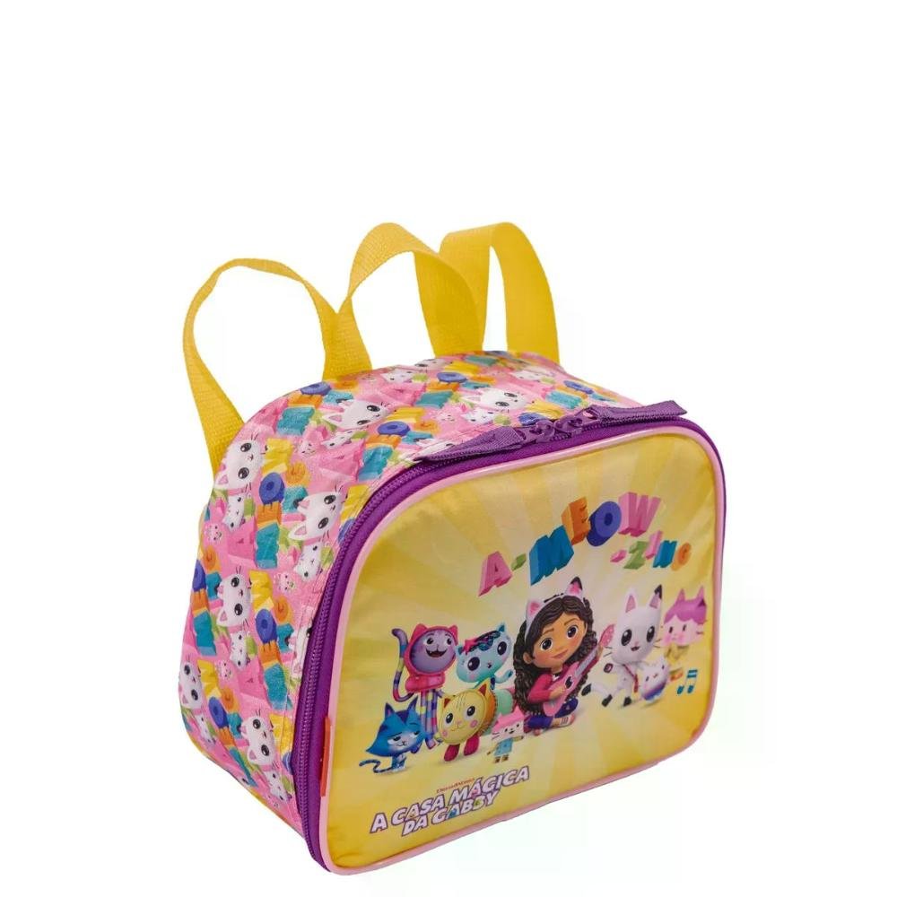 Lancheira Pequena Gabby Meow Sestini Amarelo 2