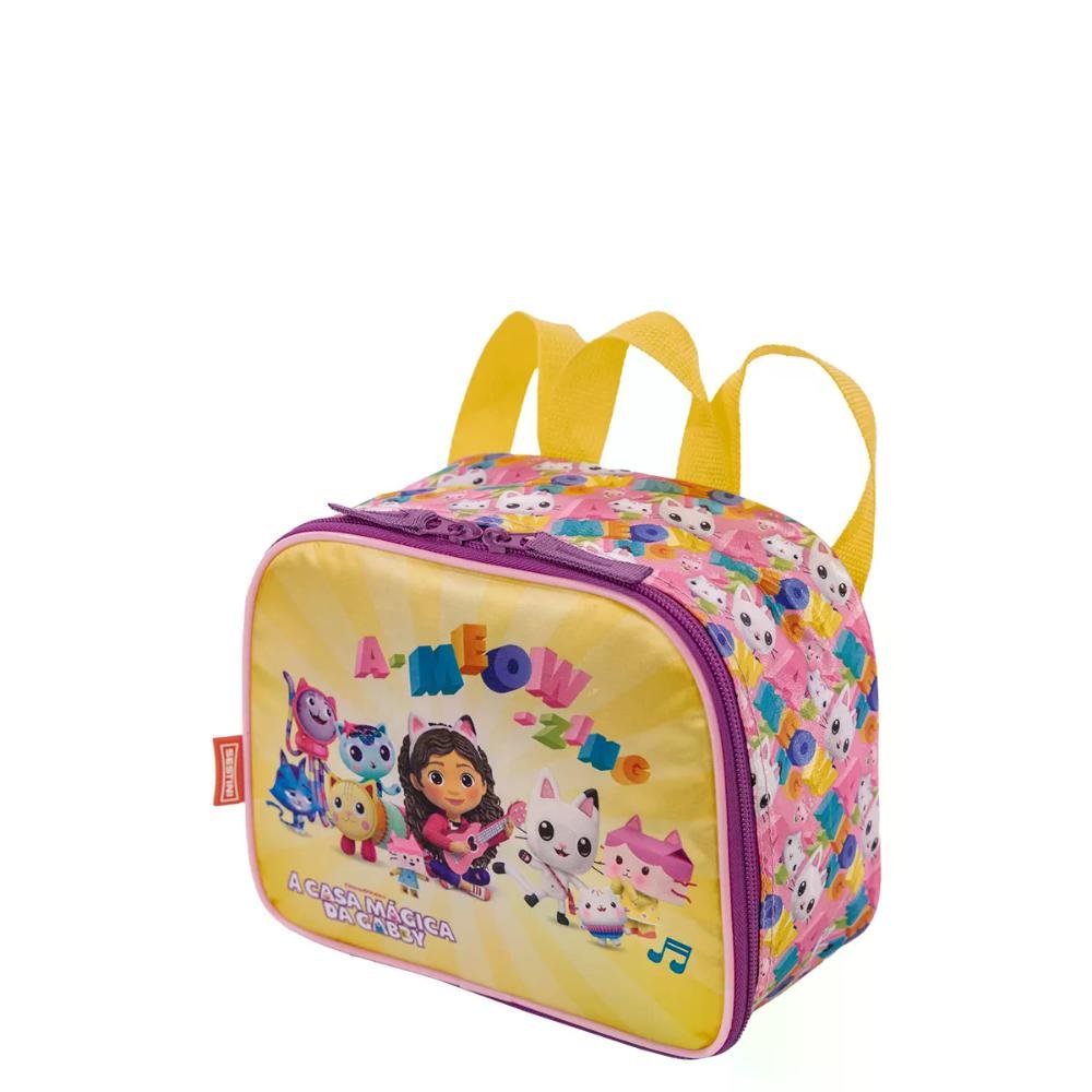 Lancheira Pequena Gabby Meow Sestini Amarelo 3