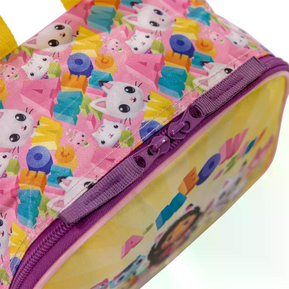 Lancheira Pequena Gabby Meow Sestini Amarelo 4