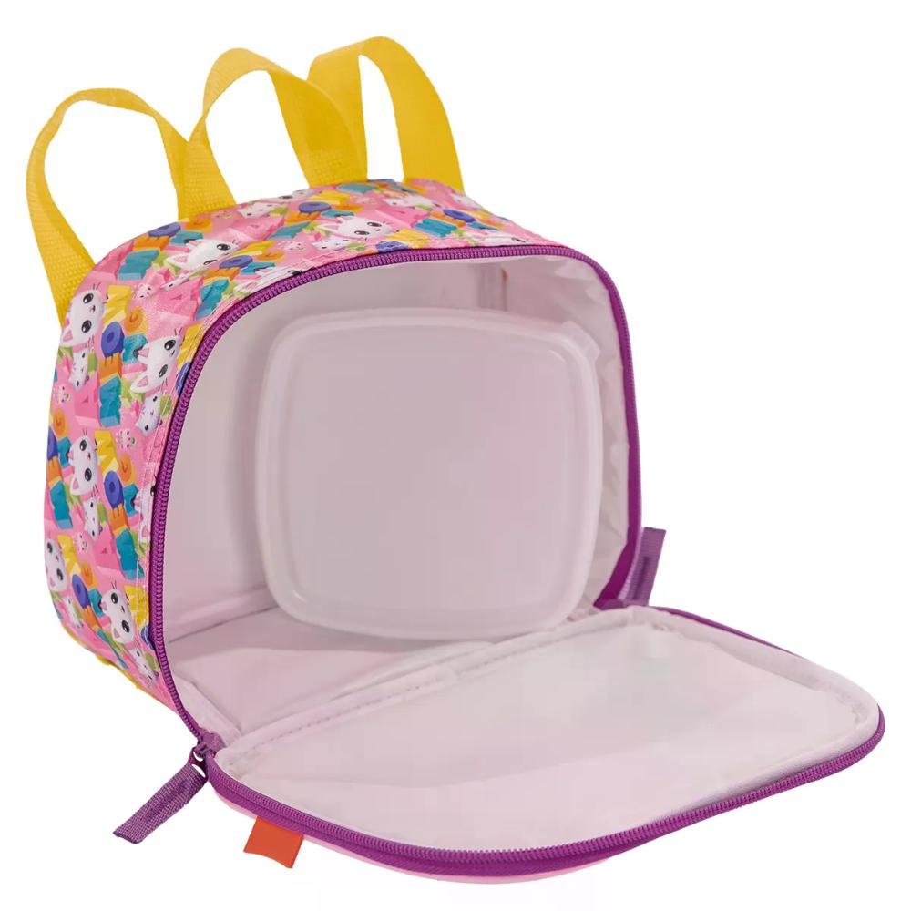 Lancheira Pequena Gabby Meow Sestini Amarelo 5