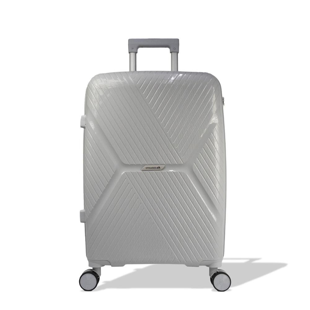 Mala Média 23kg Polipropileno Rodas Giro 360º Safe Voxx Stradda