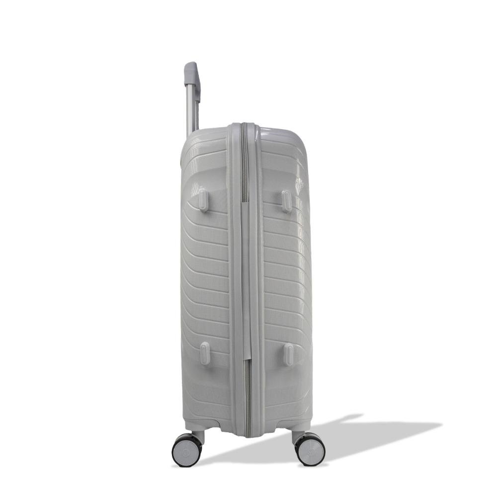 Mala Média 23kg Polipropileno Rodas Giro 360º Safe Voxx Stradda Cinza 2