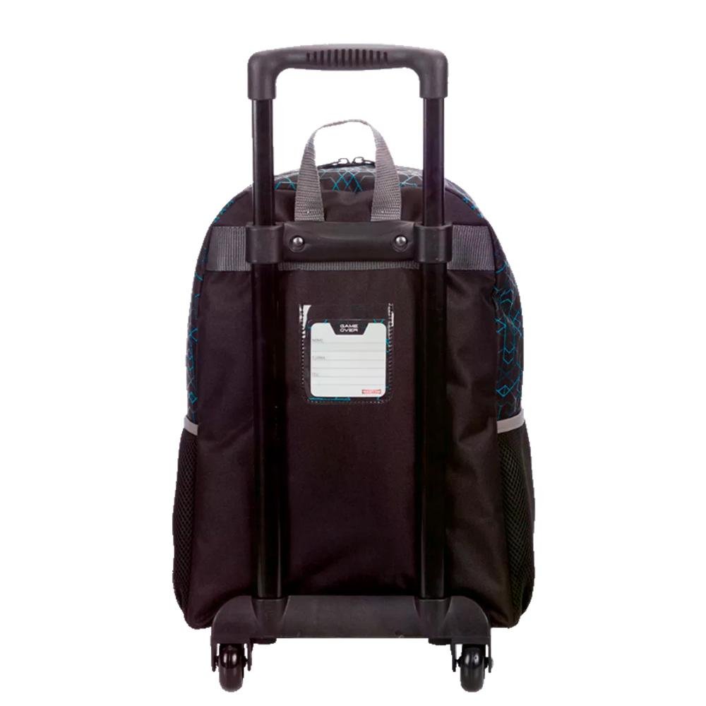 Mochila de Rodinha Juvenil Game Over Sestini Preto 4