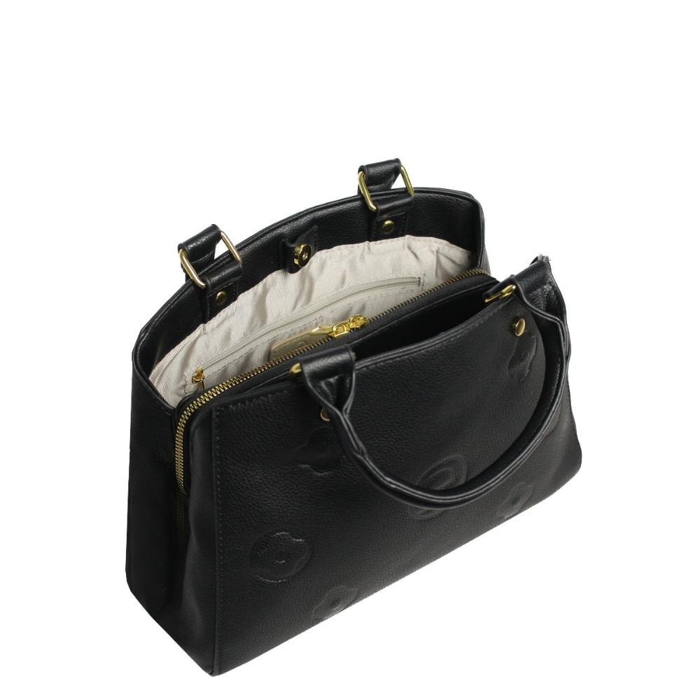 Bolsa Mão e Transversal Monograma W23M12 Le Postiche Preto 7