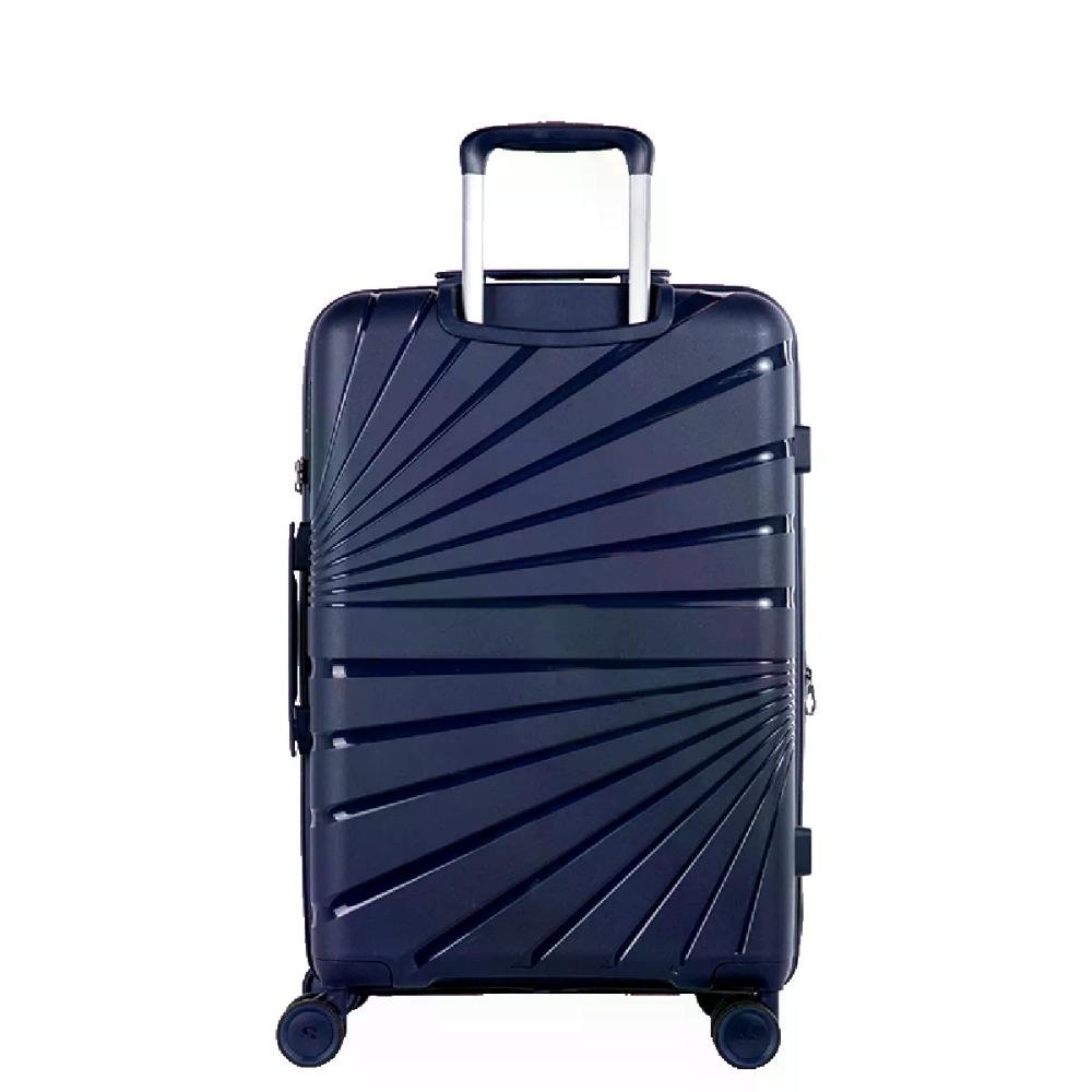 Mala Média 23kg Rodas 360° Polipropileno Supreme Sestini Azul Marinho 2